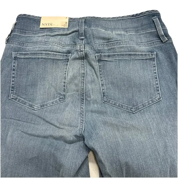 NYDJ Chloe Capri Jeans Hollywood Waistband Thistle Falls Size 4 Cropped Denim - Picture 6 of 11